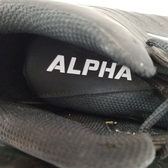 NIKE Alpha Menace Shark Football Cleats Shoes Black Size 10.5 ~ 4393 - Picture 8 of 9